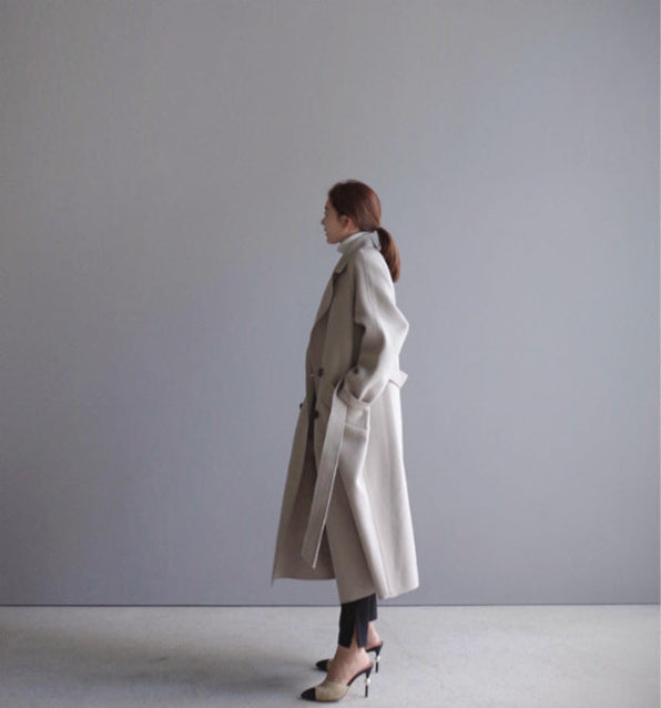 Aurelia | Timeless trench coat with a cashmere feel