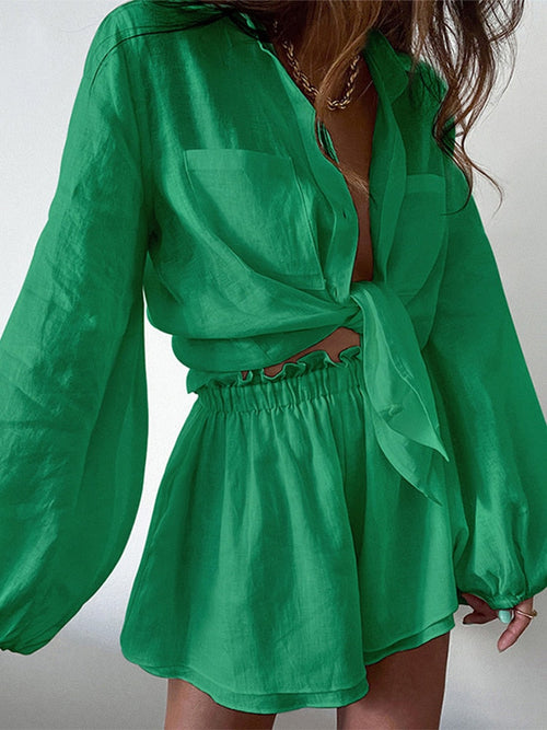 Alina | Airy cotton-linen set with relaxed chic