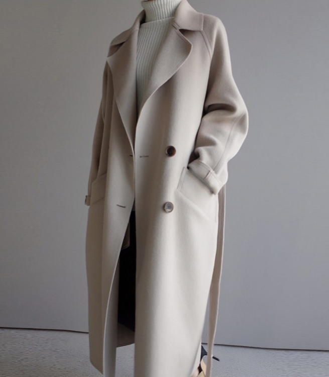 Aurelia | Timeless trench coat with a cashmere feel